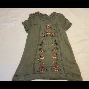 UMGEE forest green floral dress M